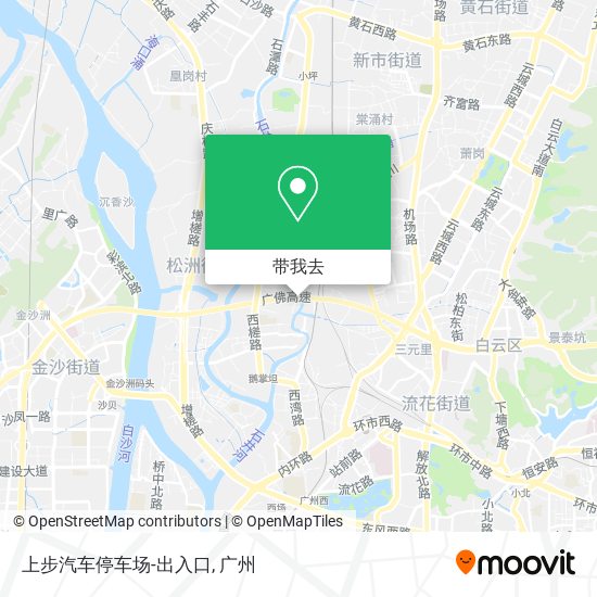 上步汽车停车场-出入口地图