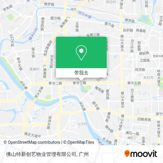 佛山特新创艺物业管理有限公司地图