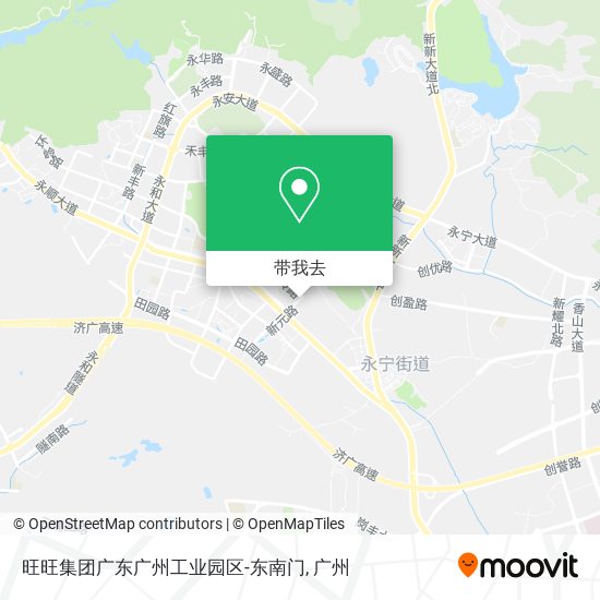 旺旺集团广东广州工业园区-东南门地图