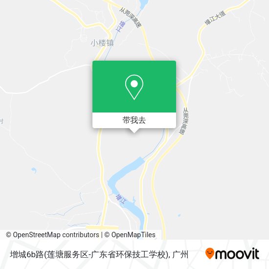 增城6b路(莲塘服务区-广东省环保技工学校)地图