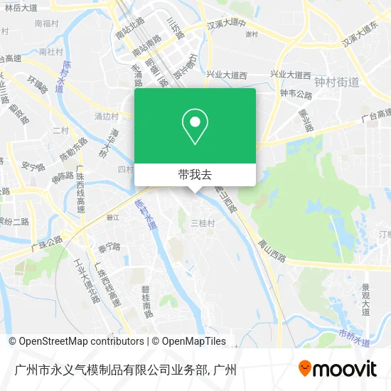 广州市永义气模制品有限公司业务部地图