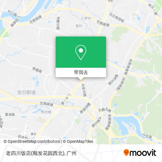 老四川饭店(顺发花园西北)地图