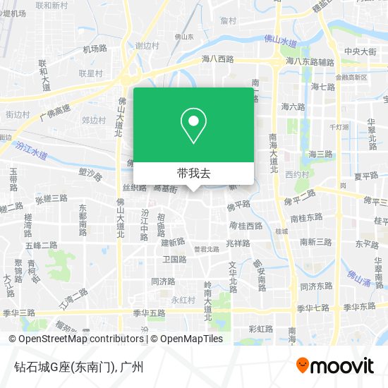 钻石城G座(东南门)地图