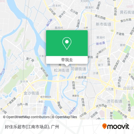 好佳乐超市(江南市场店)地图