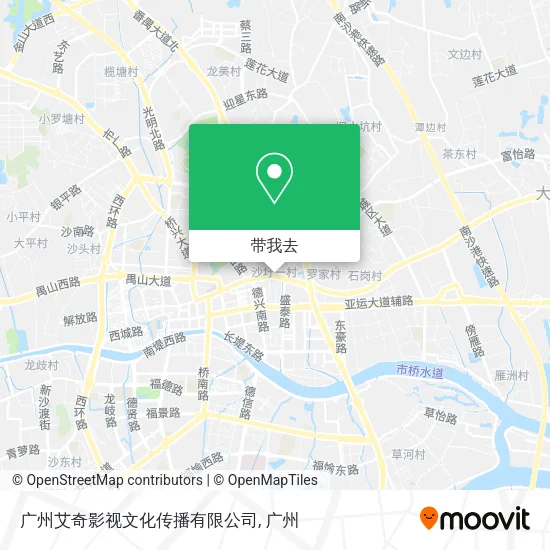 广州艾奇影视文化传播有限公司地图