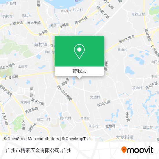 广州市格豪五金有限公司地图