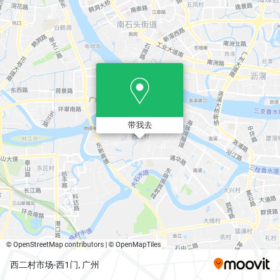 西二村市场-西1门地图
