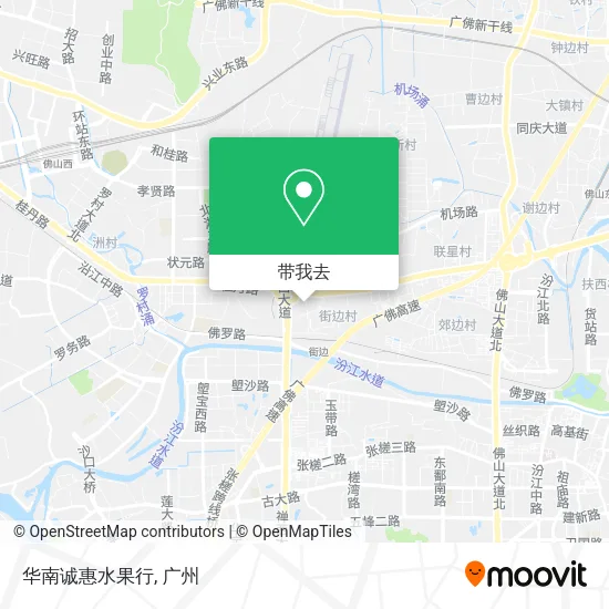 华南诚惠水果行地图