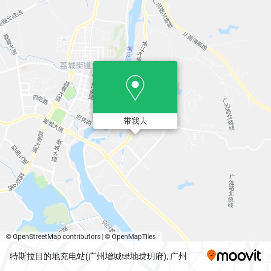 特斯拉目的地充电站(广州增城绿地珑玥府)地图