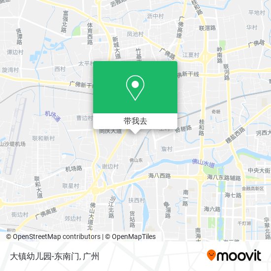 大镇幼儿园-东南门地图