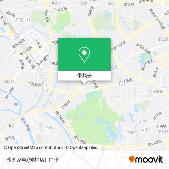 沙园家电(钟村店)地图