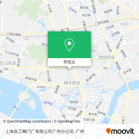 上海良工阀门厂有限公司广州分公司地图