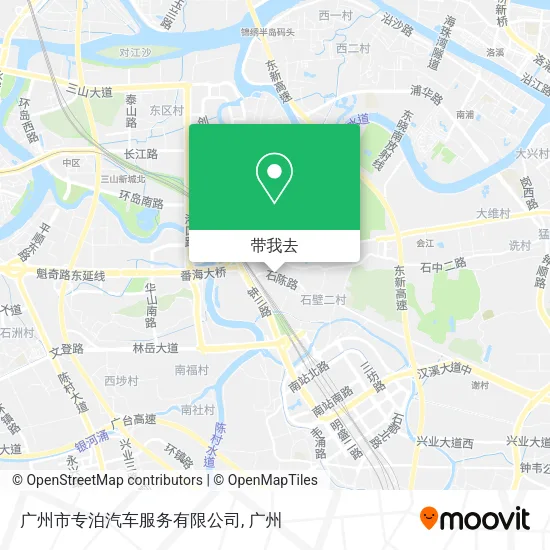 广州市专泊汽车服务有限公司地图