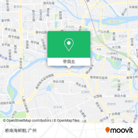 桥南海鲜舫地图