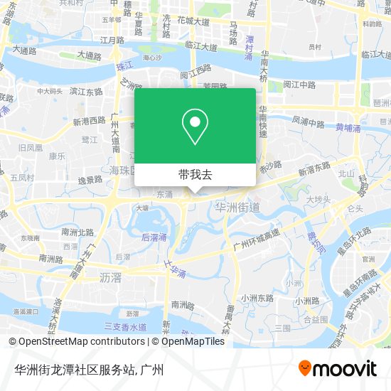 华洲街龙潭社区服务站地图