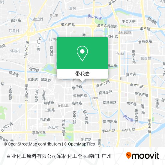 百业化工原料有限公司军桥化工仓-西南门地图