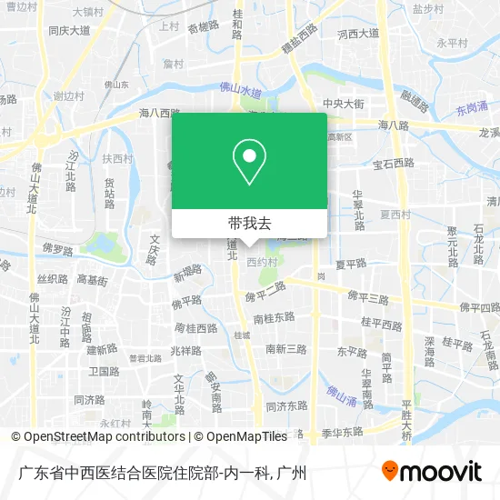 广东省中西医结合医院住院部-内一科地图