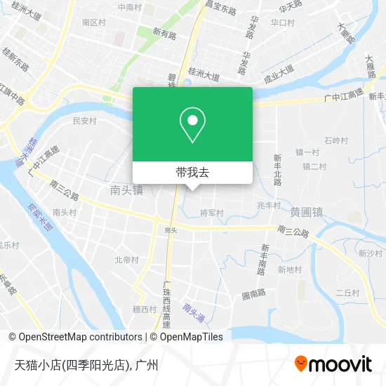 天猫小店(四季阳光店)地图