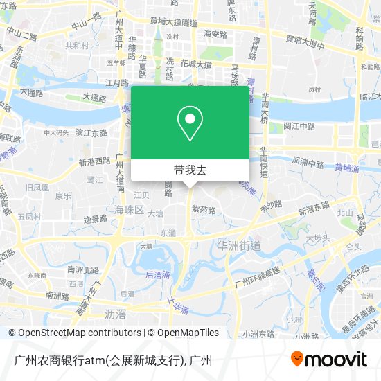 广州农商银行atm(会展新城支行)地图