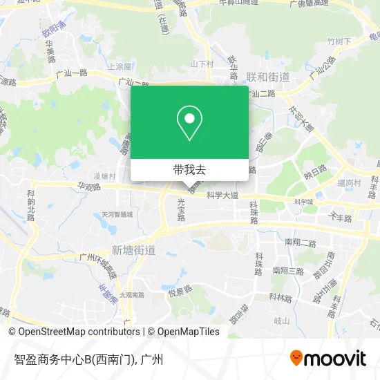 智盈商务中心B(西南门)地图