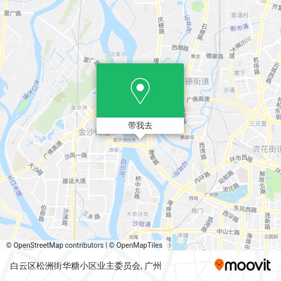 白云区松洲街华糖小区业主委员会地图