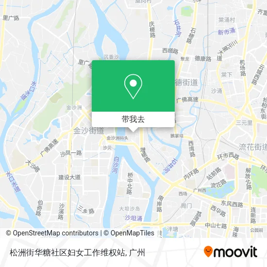 松洲街华糖社区妇女工作维权站地图