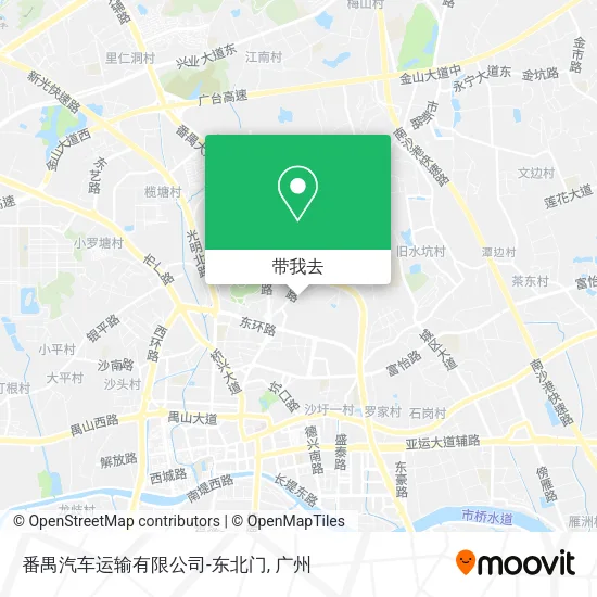番禺汽车运输有限公司-东北门地图