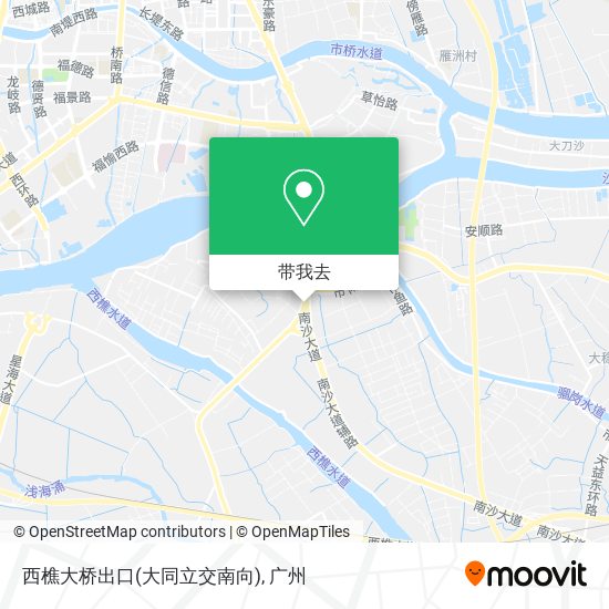西樵大桥出口(大同立交南向)地图