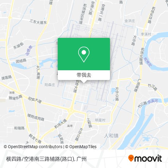 横四路/空港南三路辅路(路口)地图