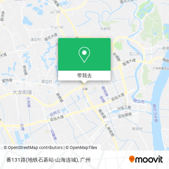 番131路(地铁石碁站-山海连城)地图