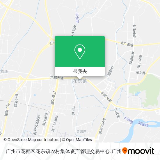 广州市花都区花东镇农村集体资产管理交易中心地图