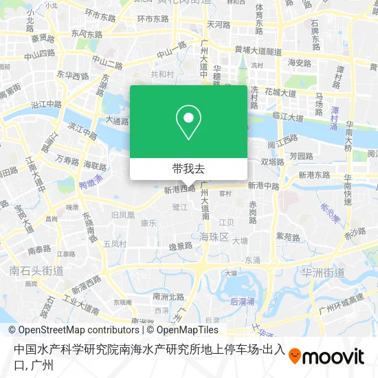 中国水产科学研究院南海水产研究所地上停车场-出入口地图