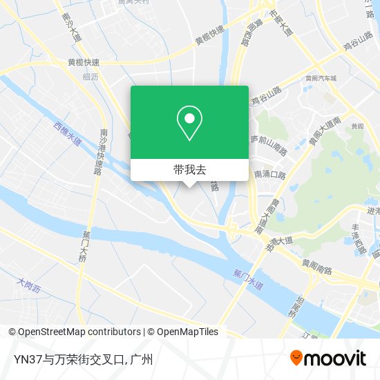 YN37与万荣街交叉口地图