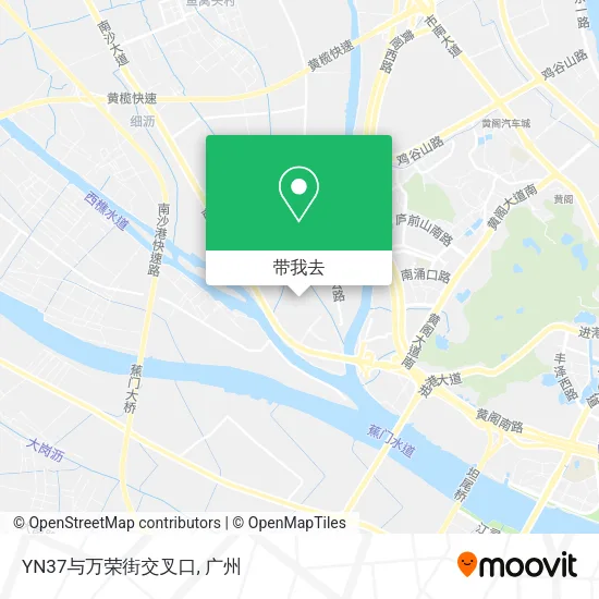 YN37与万荣街交叉口地图