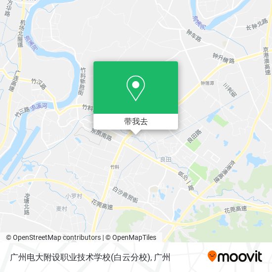 广州电大附设职业技术学校(白云分校)地图