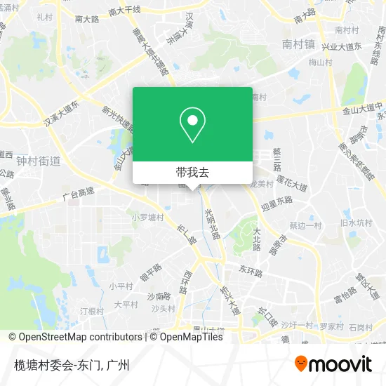 榄塘村委会-东门地图