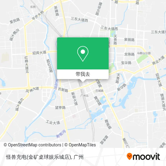 怪兽充电(金矿桌球娱乐城店)地图