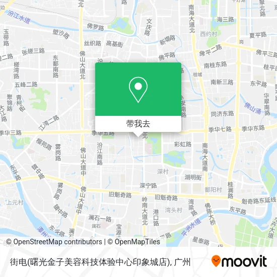 街电(曙光金子美容科技体验中心印象城店)地图