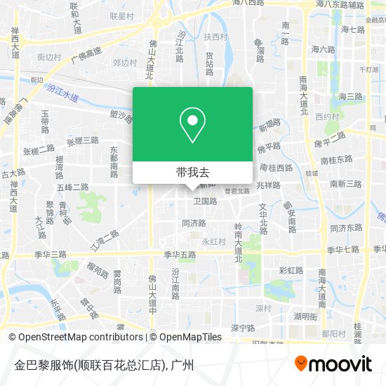 金巴黎服饰(顺联百花总汇店)地图