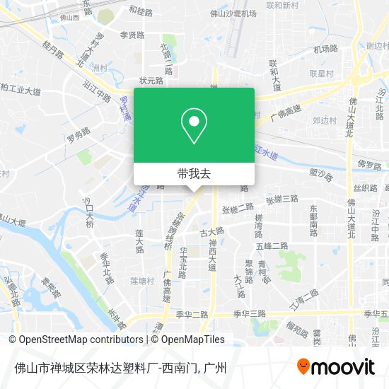 佛山市禅城区荣林达塑料厂-西南门地图