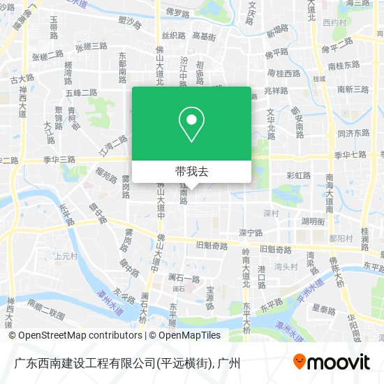 广东西南建设工程有限公司(平远横街)地图