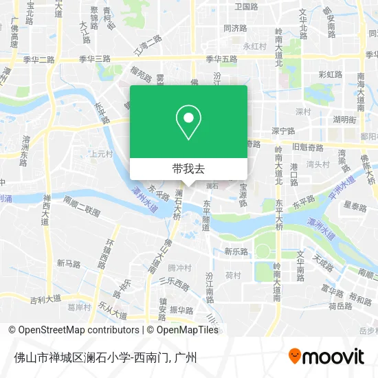 佛山市禅城区澜石小学-西南门地图