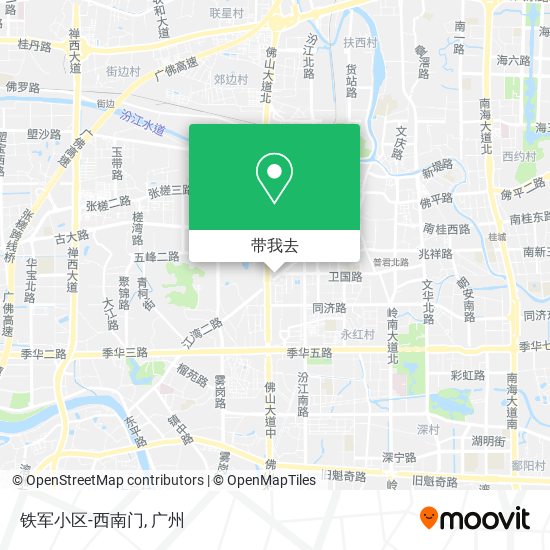 铁军小区-西南门地图