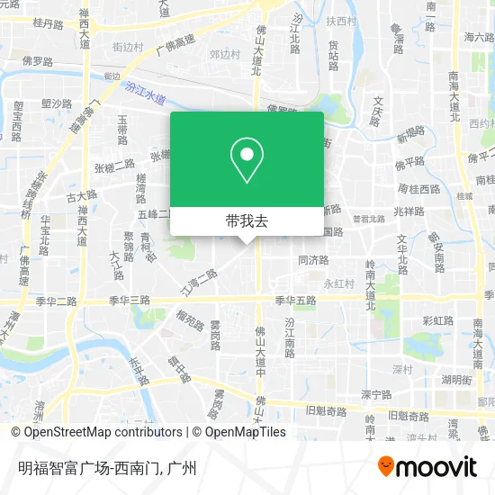 明福智富广场-西南门地图