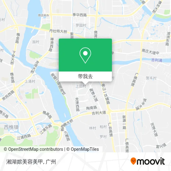 湘湖婠美容美甲地图