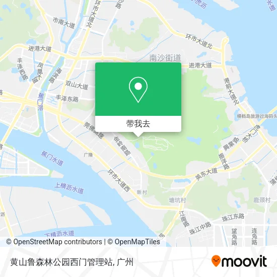 黄山鲁森林公园西门管理站地图