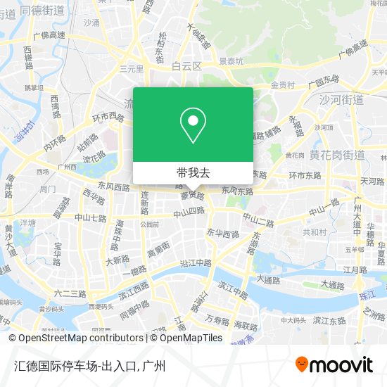 汇德国际停车场-出入口地图