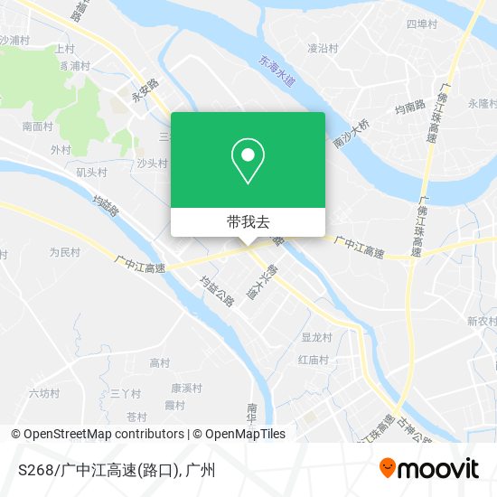 S268/广中江高速(路口)地图