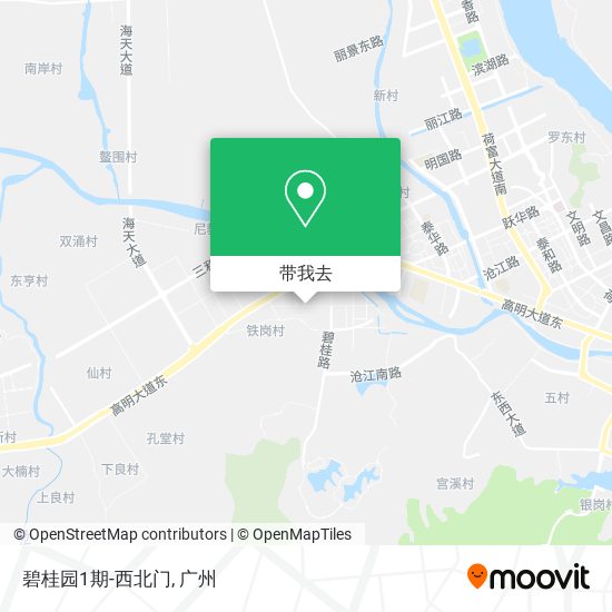 碧桂园1期-西北门地图