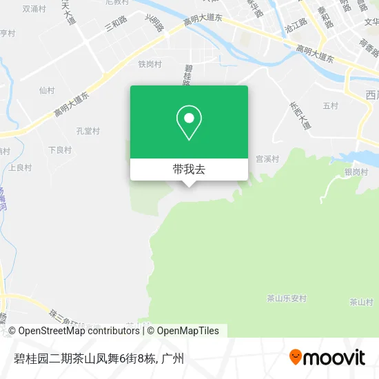 碧桂园二期茶山凤舞6街8栋地图